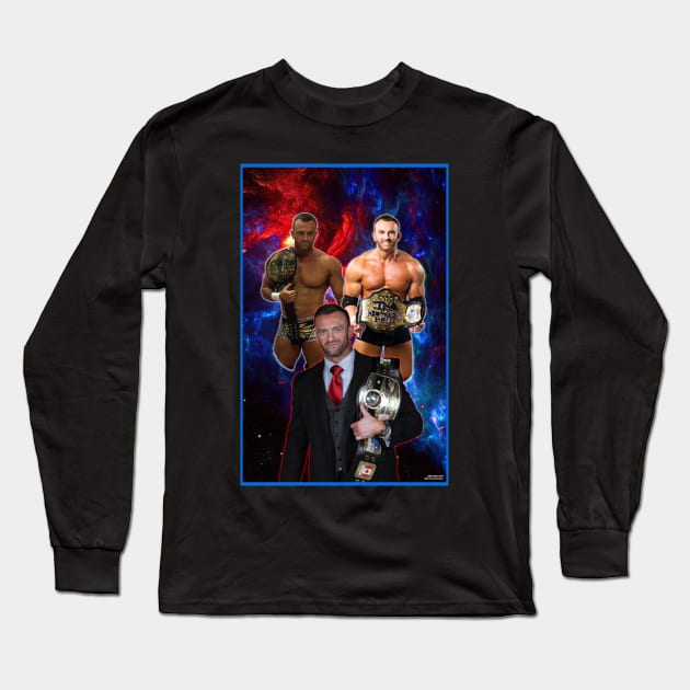 Nick Aldis Long Sleeve T-Shirt by EvoComicsInc